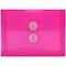 JAM Paper 5.25" x 7.5" Booklet Plastic Envelopes with Button and String Closure, 24ct.